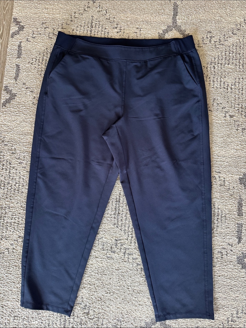 Women's Navy Lightweight Pull-On Ankle Pants